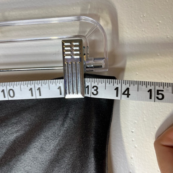 SPANX Faux Leather Leggings Black Size L High Rise Stretch - Picture 13 of 14